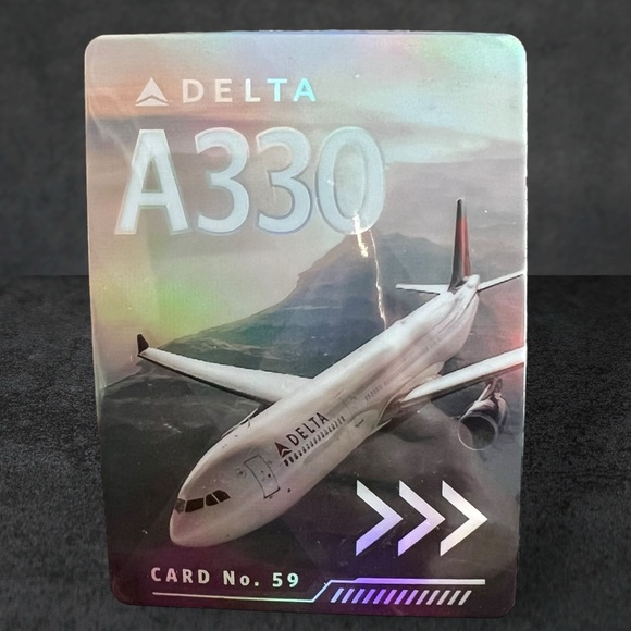 Delta Pilot Trading Card A330-300 Collectible Airbus Delta Airlines New - Picture 8 of 9